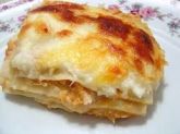 lasanha molho branco queijo e presunto